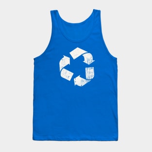 Vintage Recycling Earth Day Recycle Symbol Logo Tank Top